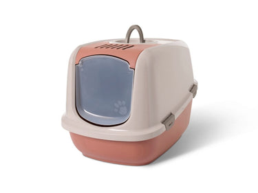 Savic Nestor Jumbo Cat Toilet Home - Pink/Red
